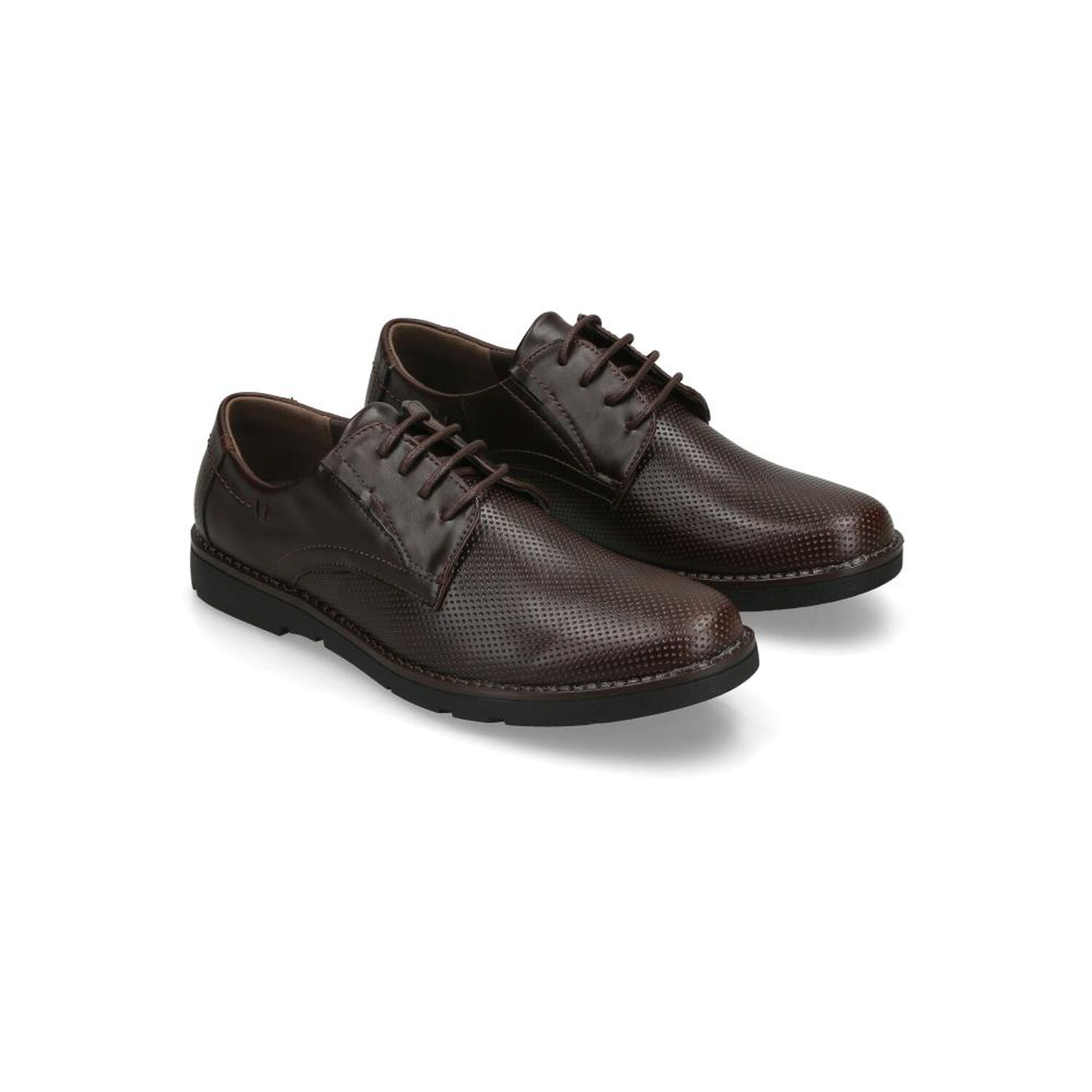 Zapato De Vestir Hombre Az Black Brown image number 1.0