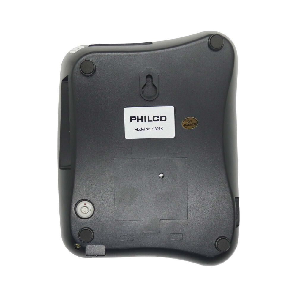 Teléfono Fijo De Sobremesa Con Número Grande Negro Philco image number 2.0
