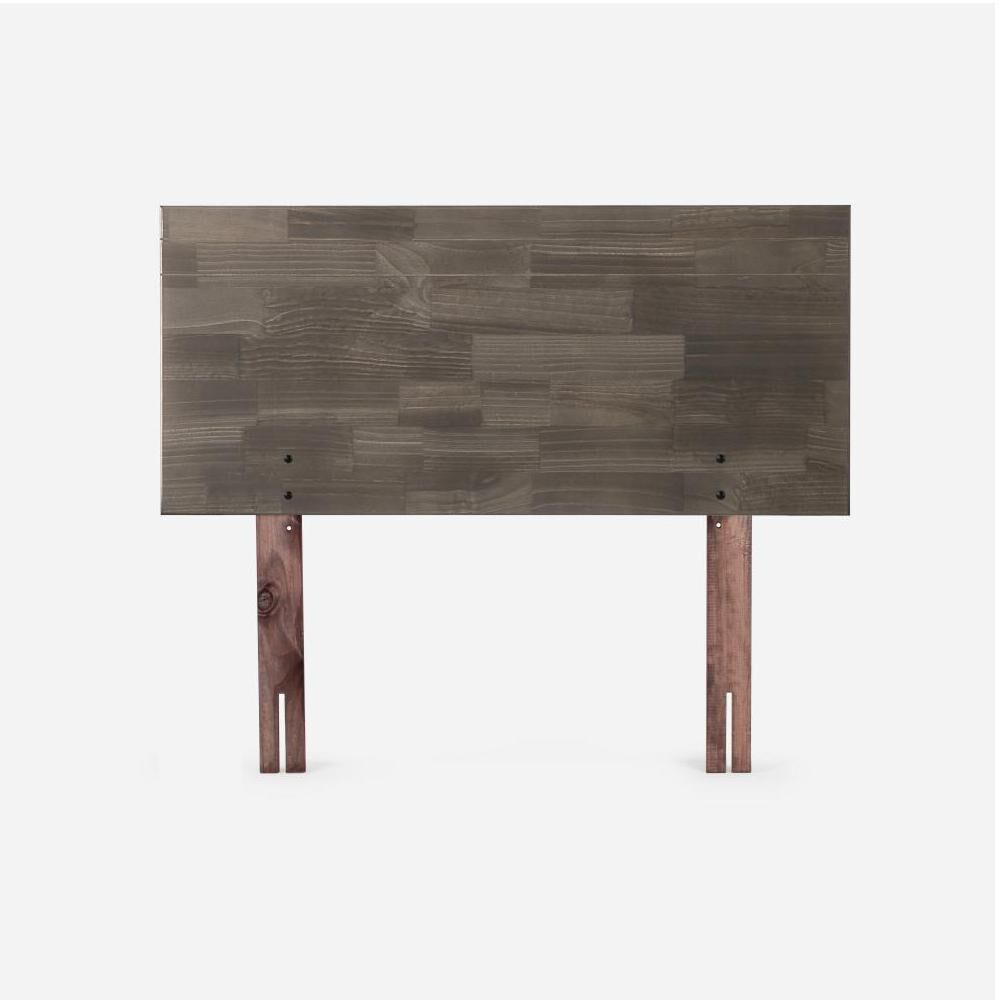 Cama Europea Rosen Wave / 1.5 Plazas / Base Normal + Respaldo Tabor Grafito image number 6.0