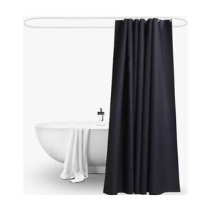 Cortina Ba&ntilde;o Ducha Negra Poli&eacute;ster 180x180