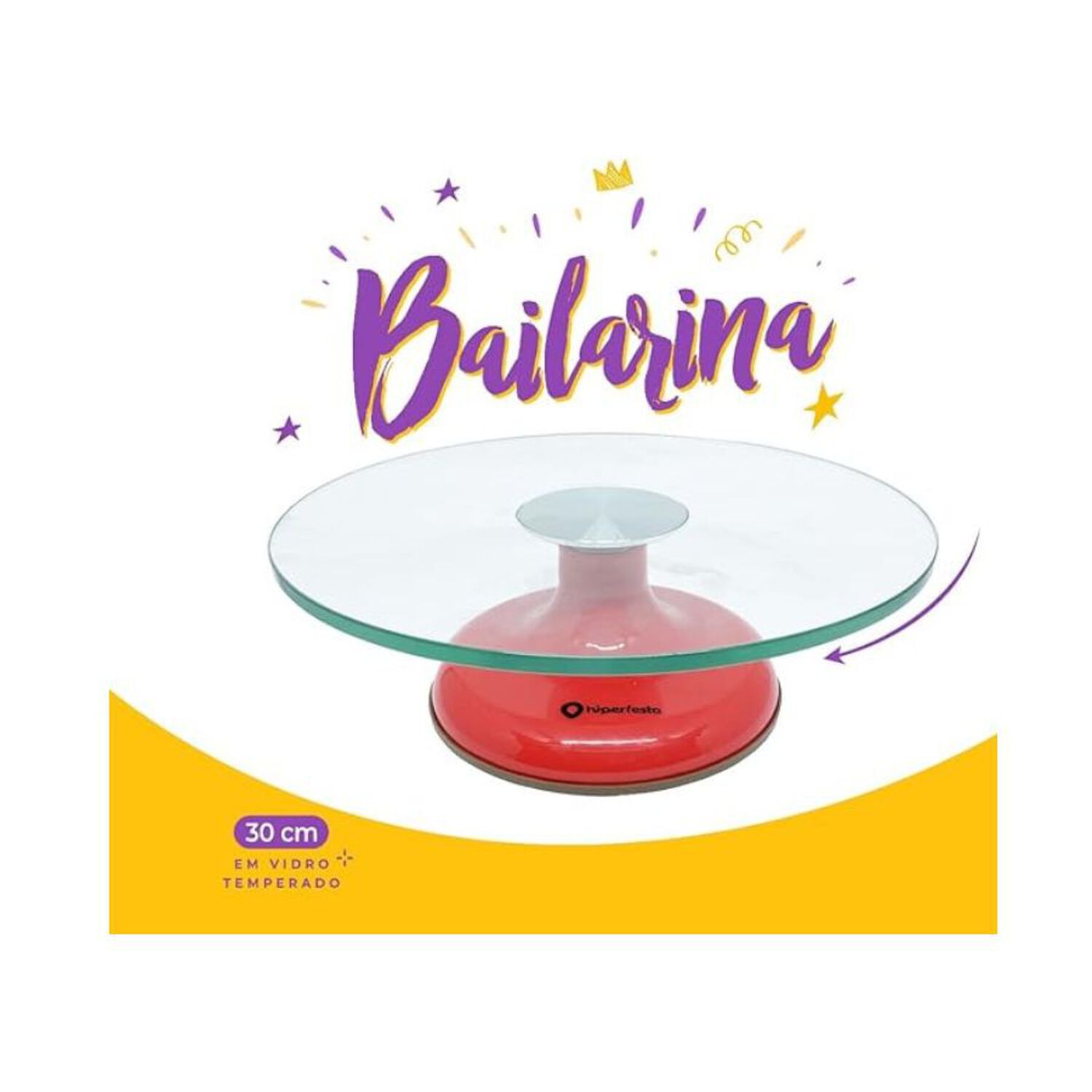 Bailarina De Vidrio Base Profesional Giratoria image number 1.0