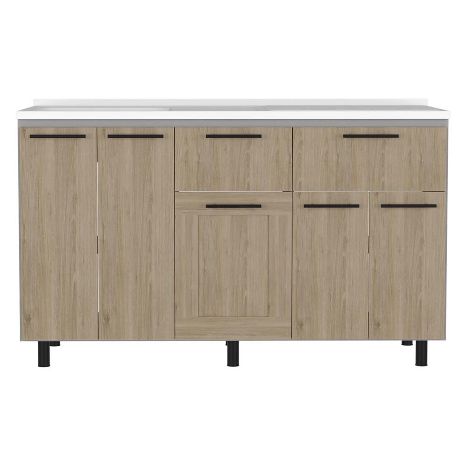 Modulo Lavaplatos Tuhome Hasselt / 5 Puertas / 2 Cajones image number 6.0