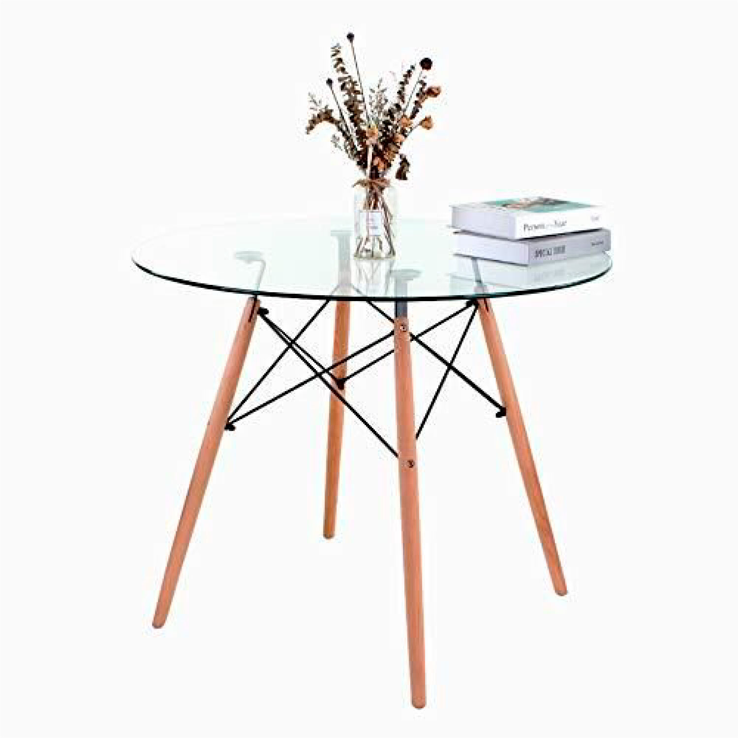 Mesa De Comedor Eames Vidrio D80 image number 1.0