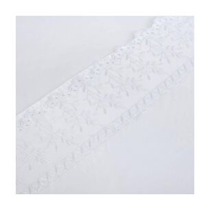 Sabana Andes Microfibra Broderie Blanco King