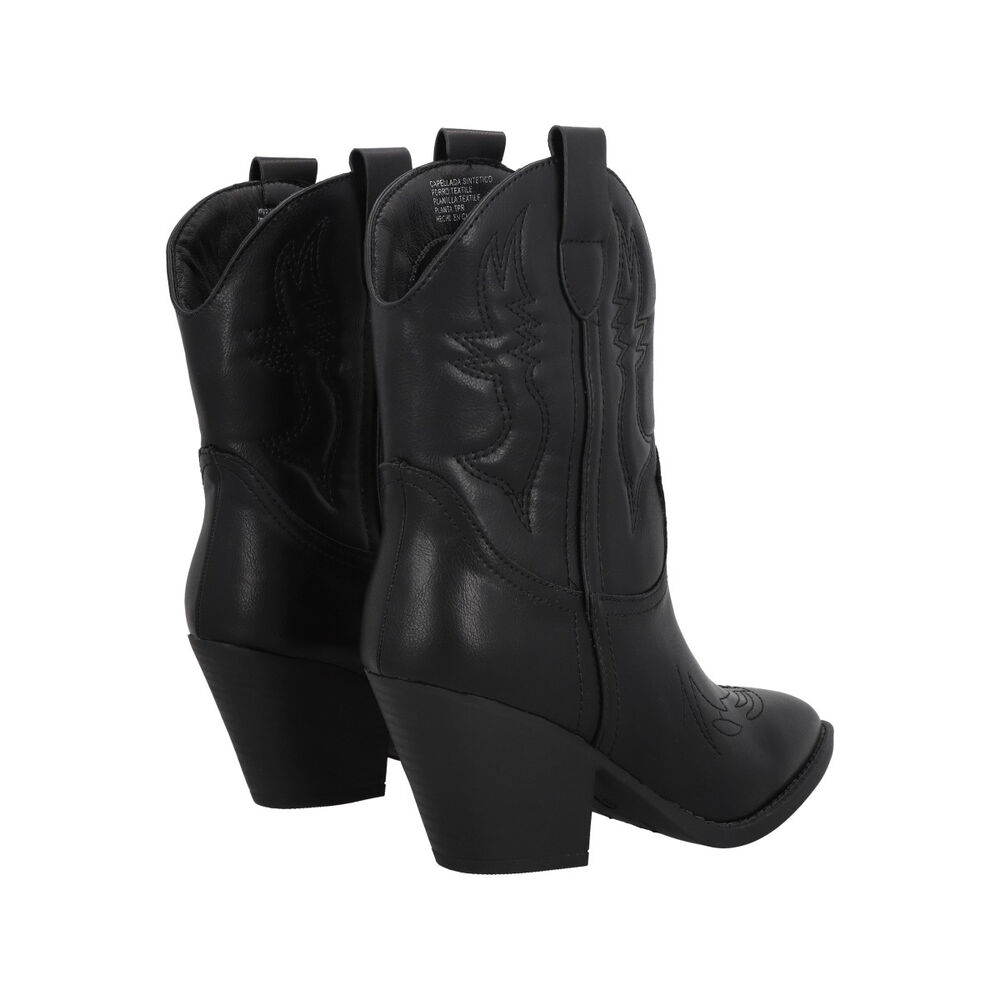 Bota Mujer Negro Texana Luxu Police image number 4.0