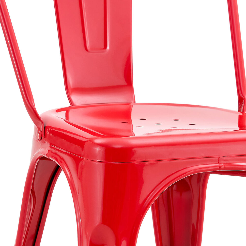 Pack De 4 Silla Metal Tolix Rojo image number 4.0