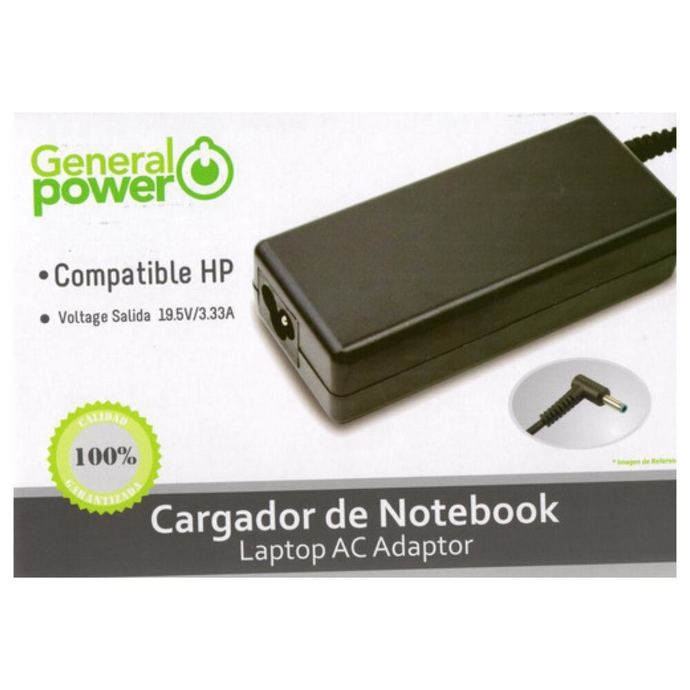 Cargador Alternativo Para Notebook Hp Punta Azul 19.5v 3.33a image number 2.0