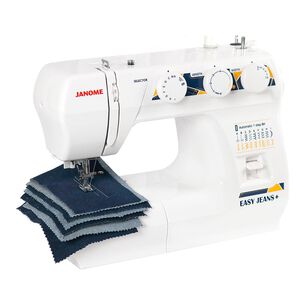 Combo Costura Janome M&aacute;quina de Coser Easy Jeans Plus + M&aacute;quina Overlock 8002D