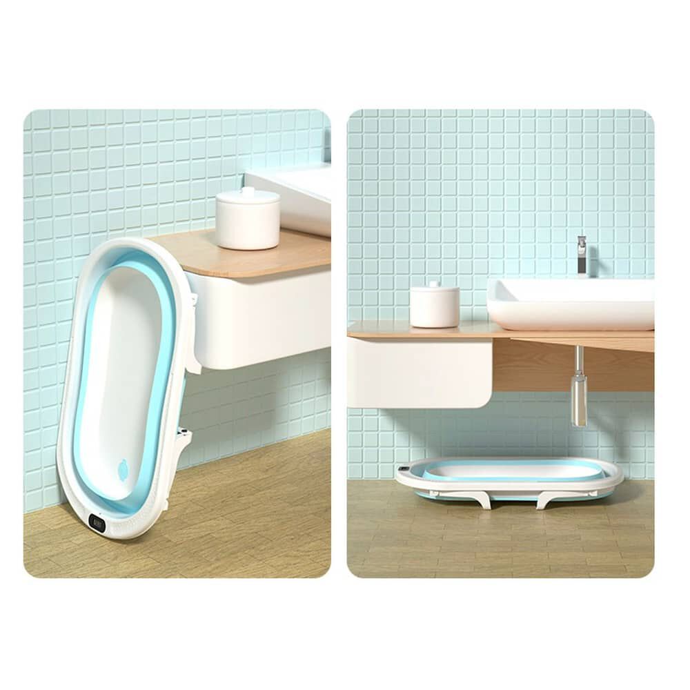 Ba&ntilde;era Celeste Plegable Beb&eacute; + Malla + Term&oacute;metro - Jagima image number 4.0