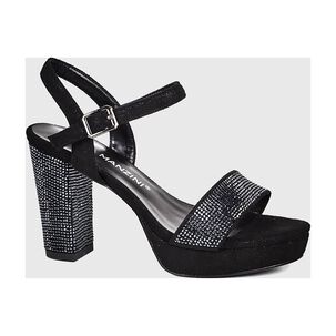 Sandalia Alessa Negro Brillante