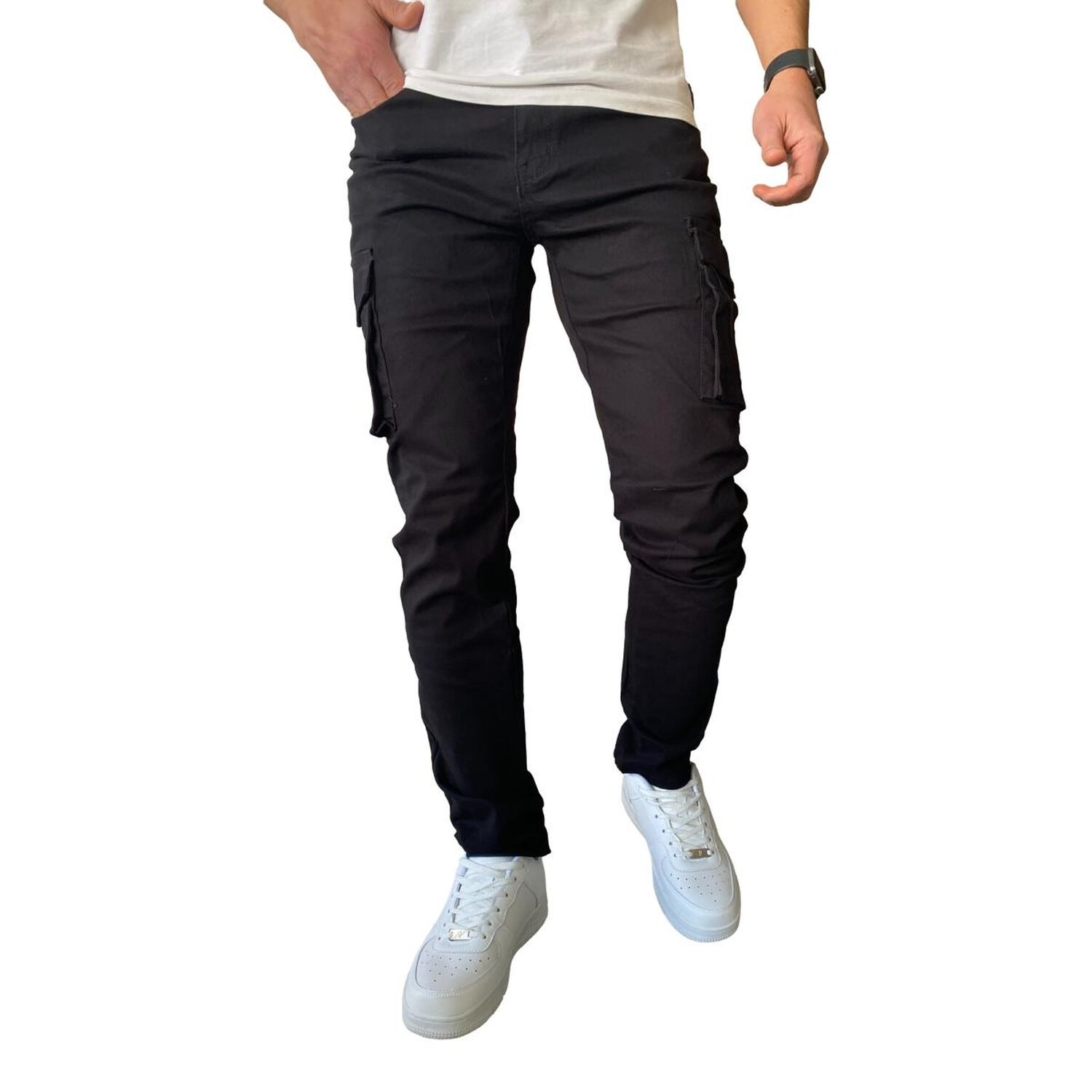 Pantal&oacute;n Cargo Slim Fit Mosaico Tela Elasticada image number 5.0