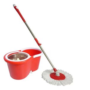 Mopa Centrifuga Con Balde Rojo