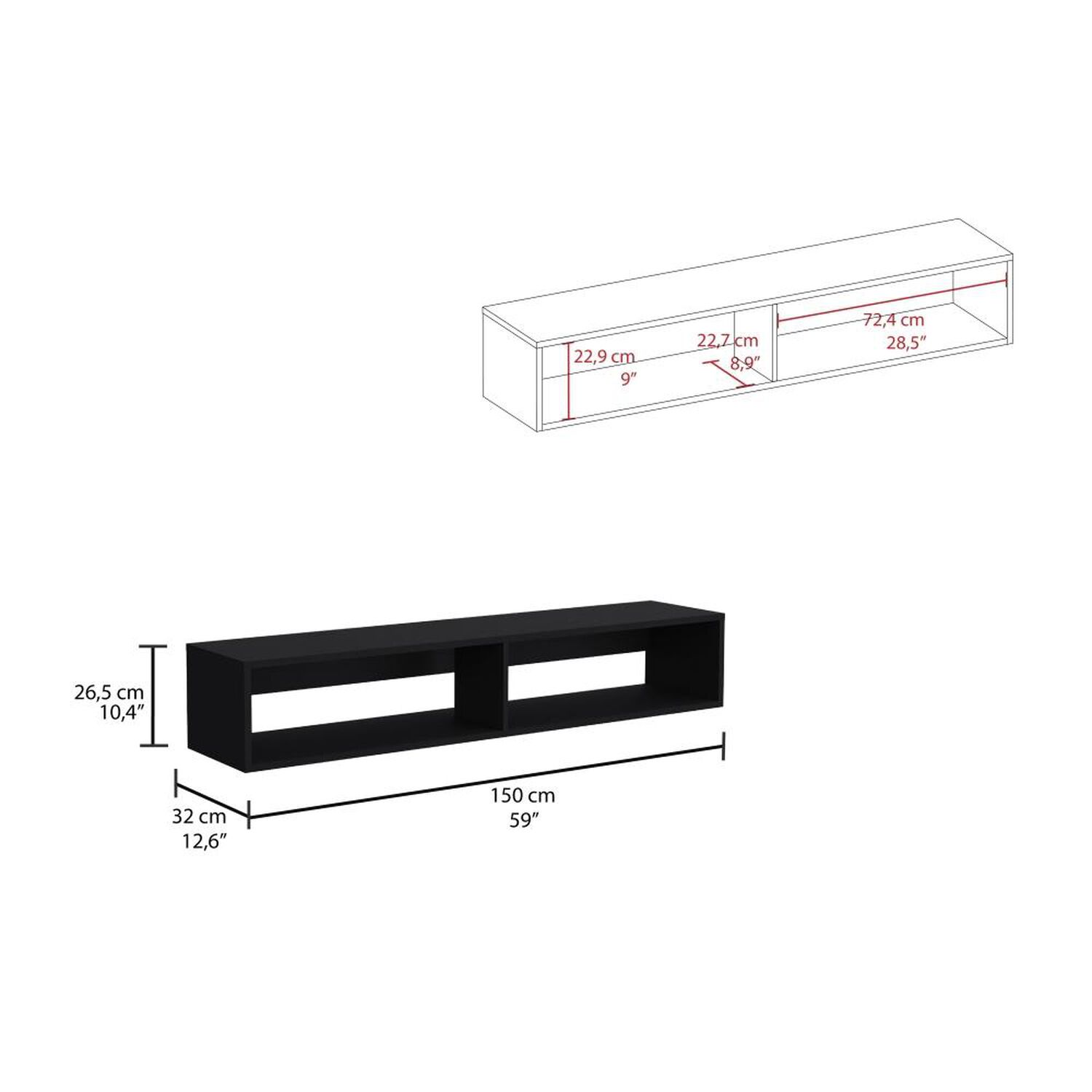 Rack Flotante Tuhome Tv 70" R-150 image number 1.0