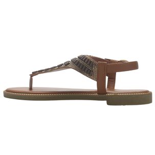 Sandalia Mujer Casual Camel Chalada Buckel-5