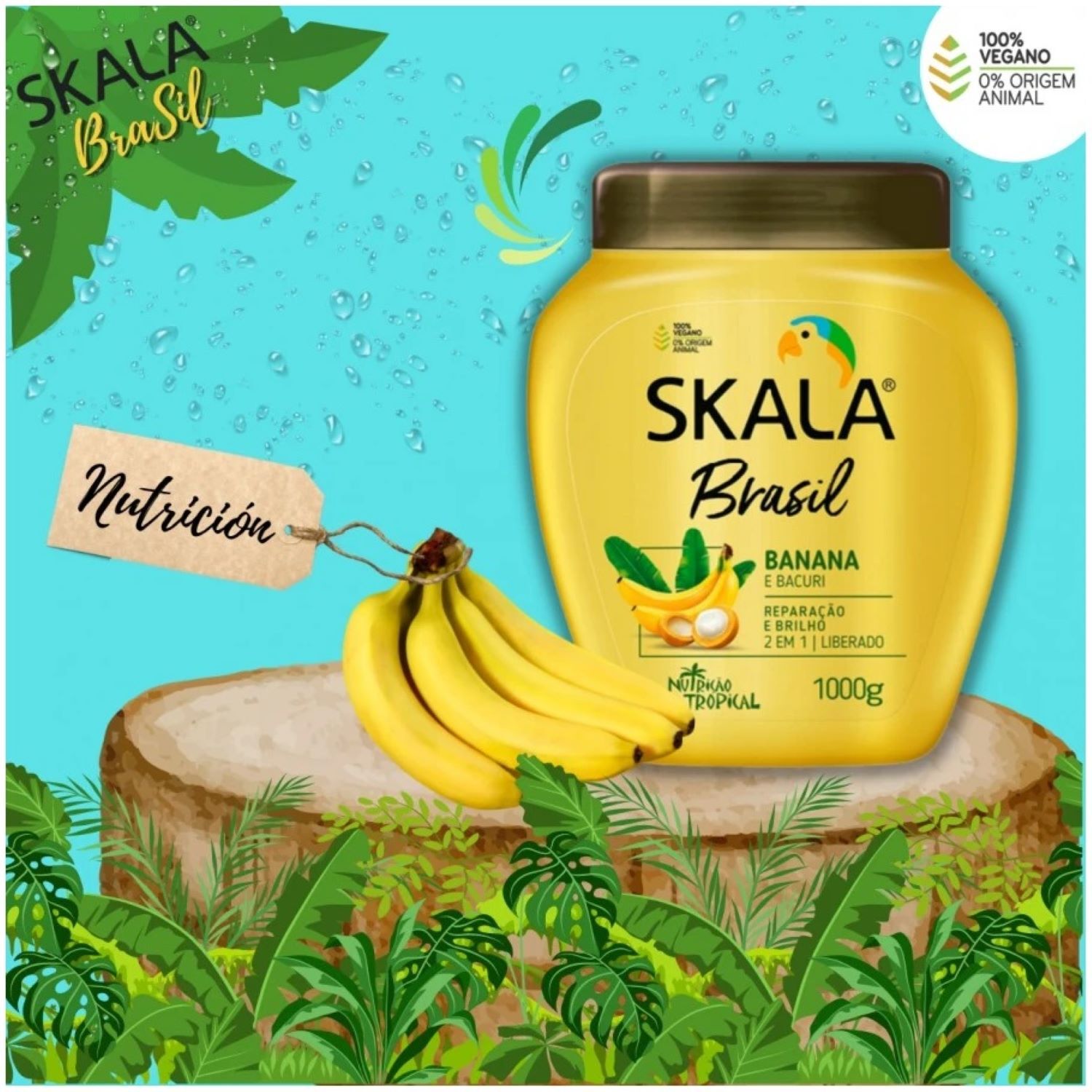Mascara Banana Y Bacuri 2en1 1kg Skala Brasil image number 2.0
