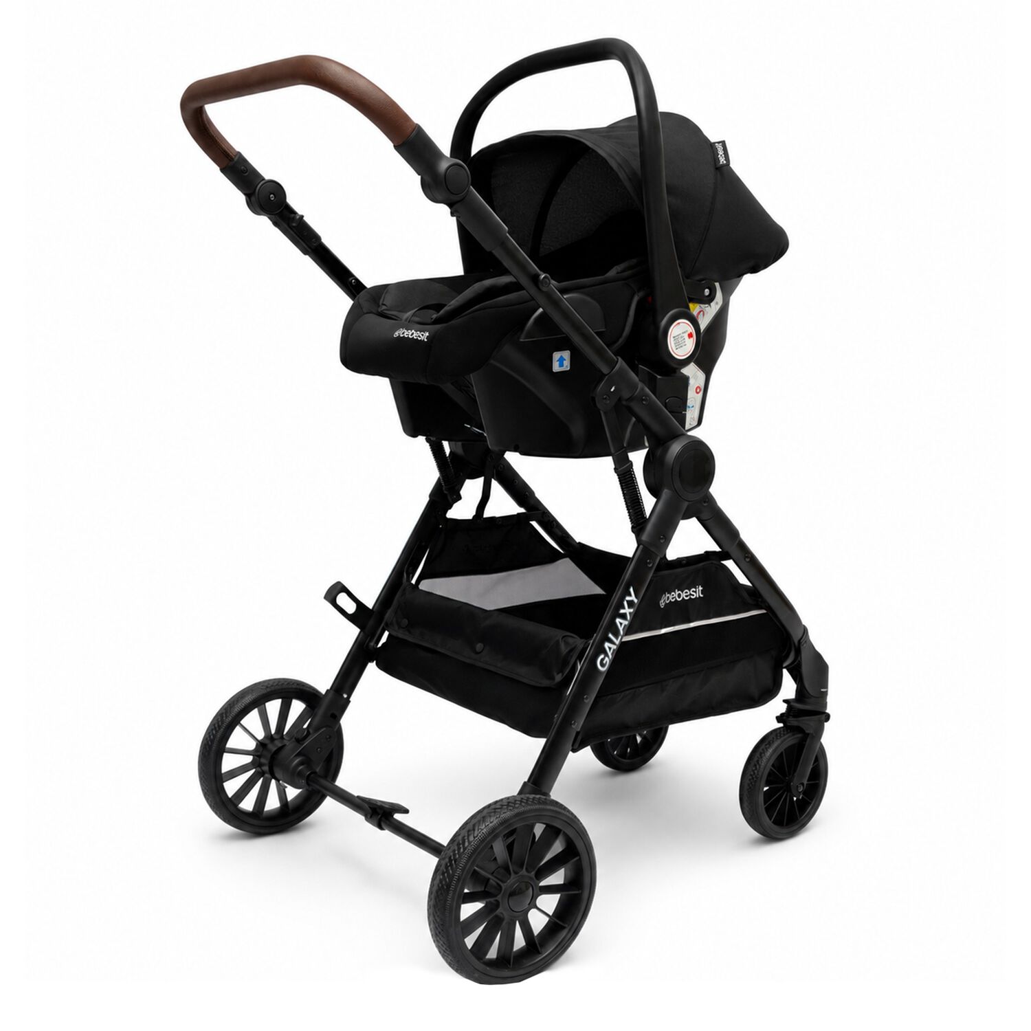 Coche Cuna Travel System Galaxy Isofix Negro image number 5.0