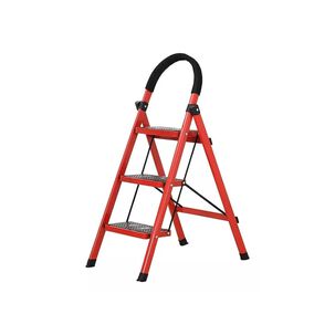 Escalera 3 Peldaño Antideslizante Plegable Amplio Altura 63 M