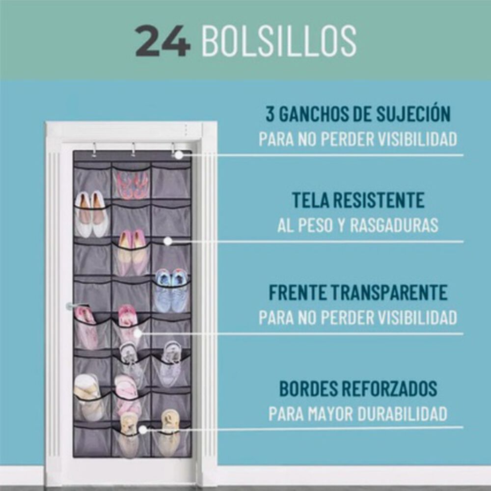 Organizador Gorras Jockey Detr&aacute;s De Puerta image number 3.0