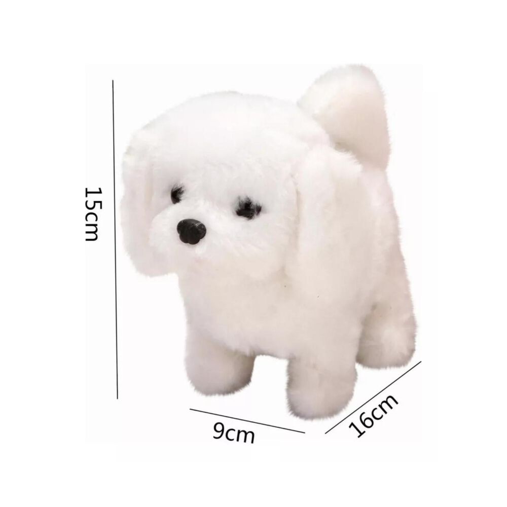 Juguete Peluche Perro Cachorro Interactivo Blanco Infantil image number 2.0