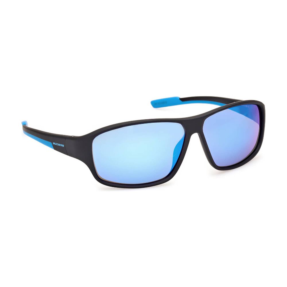 Lentes De Sol Negro Mate Espejados Skechers image number 7.0