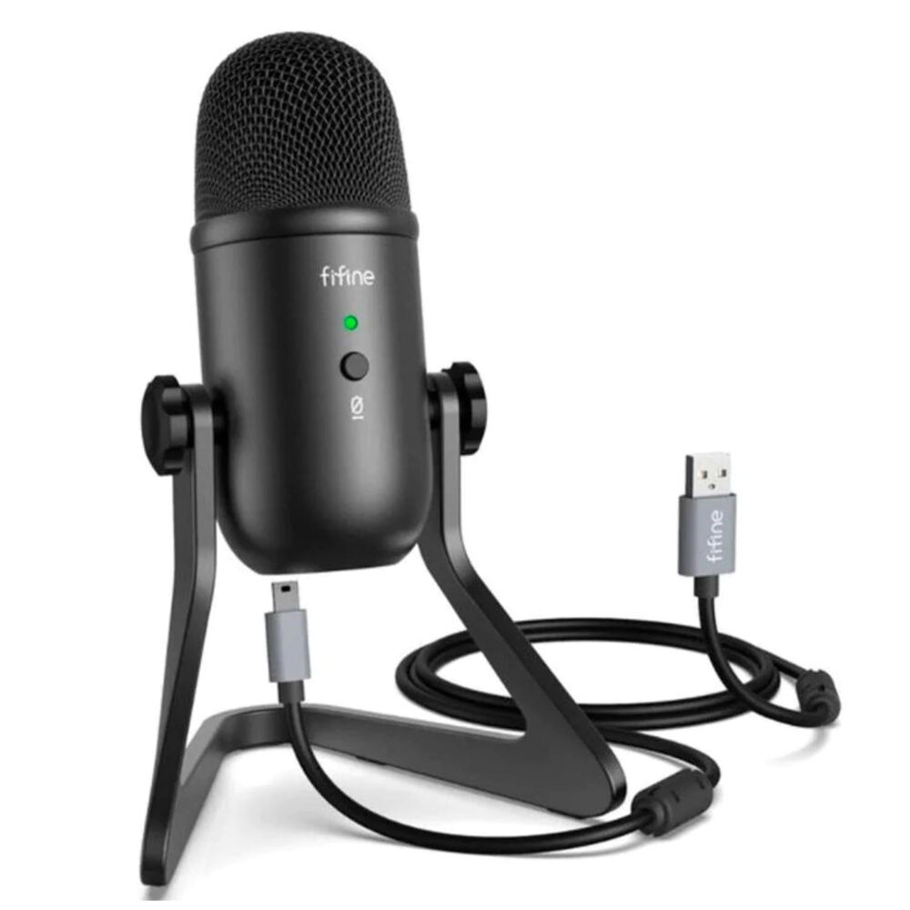 Microfono Condensador Usb Profesional Soporte K678 image number 3.0