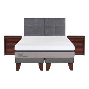 Cama Europea Cic Balance / 2 Plazas / Base Dividida + Set De Maderas Cama Europea Cic Balance / 2 Plazas / Base Dividida + Set De Maderas