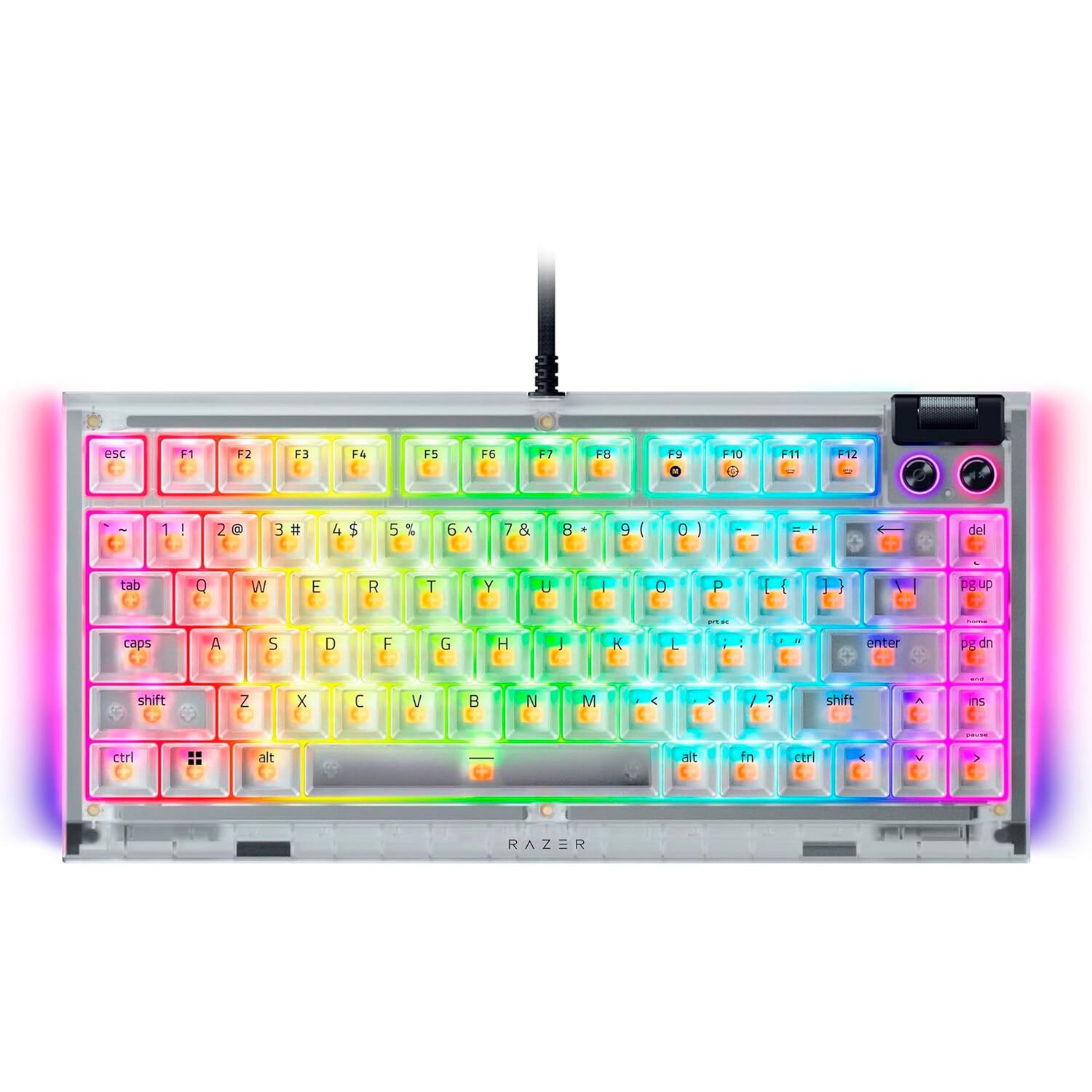 Teclado Gamer Razer Blackwidow V4 75% Switch Orange Phantom image number 1.0