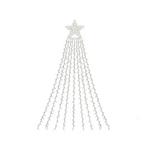 Decoracion Navide&ntilde;a Exterior Arbol Luz Cascada Estrella 350 Led Multicolor
