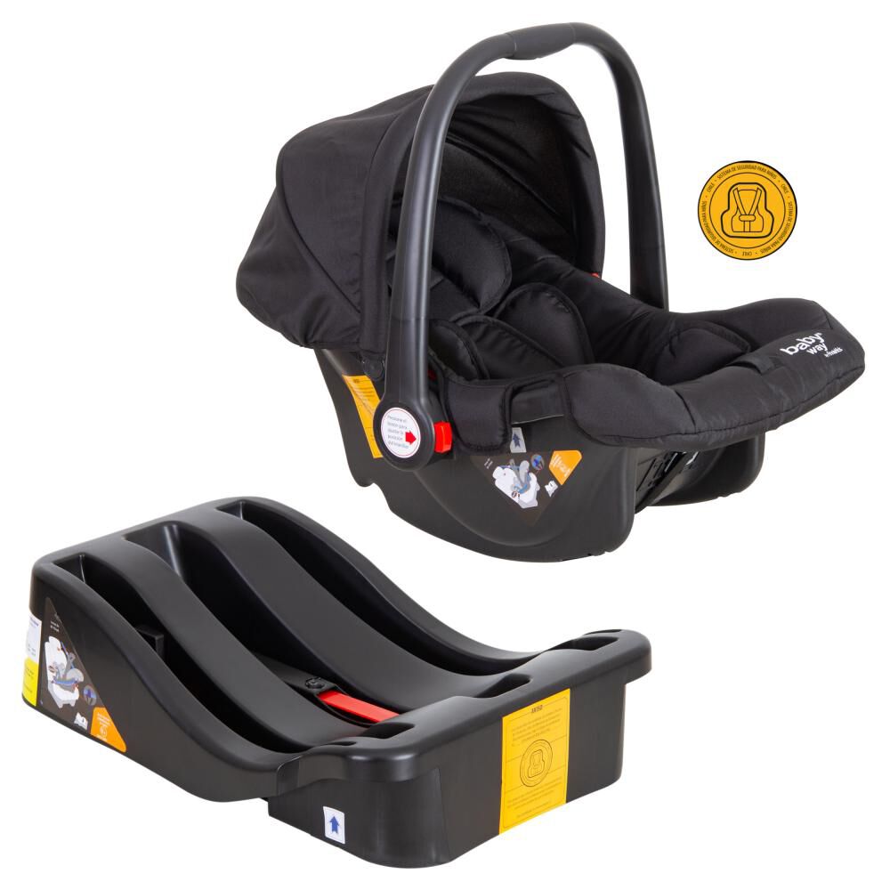 Coche Travel System Baby Way System 3 En 1 Golden Black Con Base image number 1.0