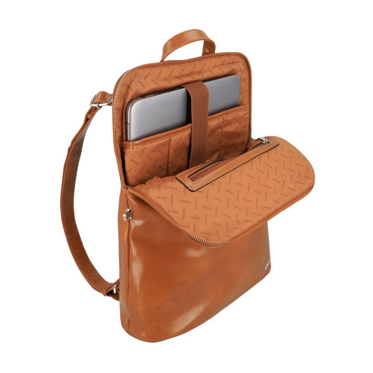 Mochila Notebook Secret Seguras Sc6 Caf&eacute; 15" image number 3.0