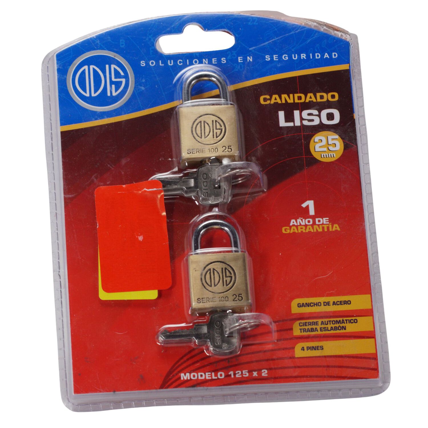 Pack 2 Candados Odis 25mm image number 4.0