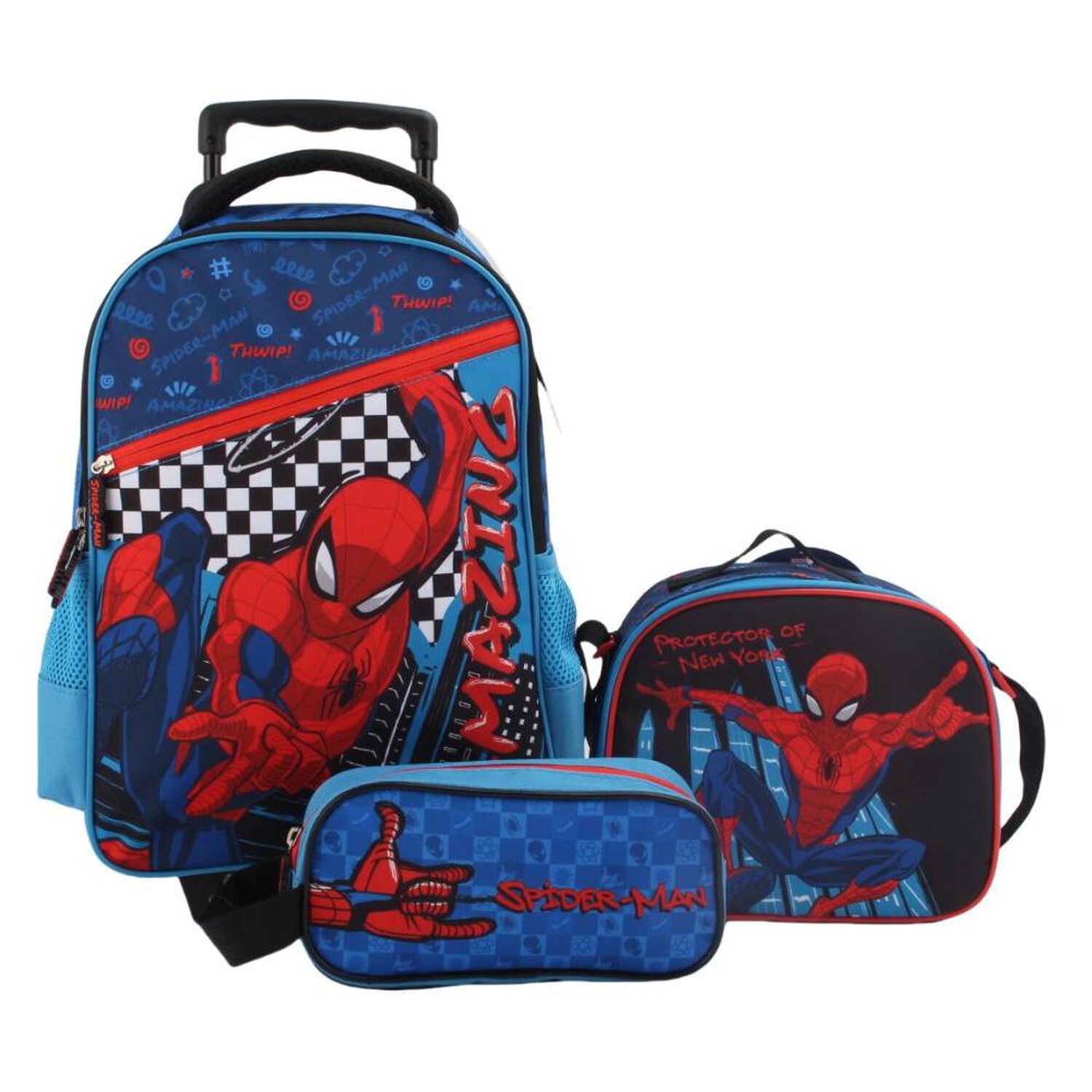 Set Promo Bts Con Ruedas 3 Piezas Spiderman image number 0.0