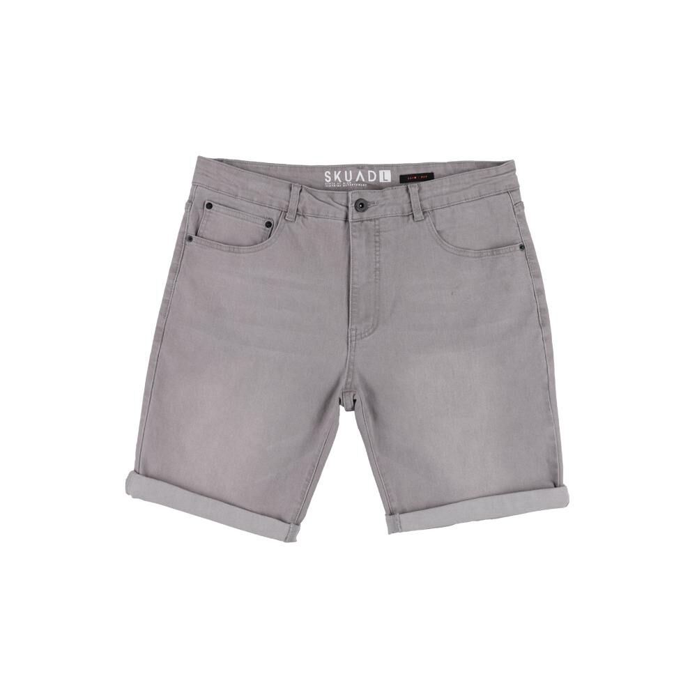 Bermuda Denim Tiro Medio Slim Hombre Skuad image number 0.0