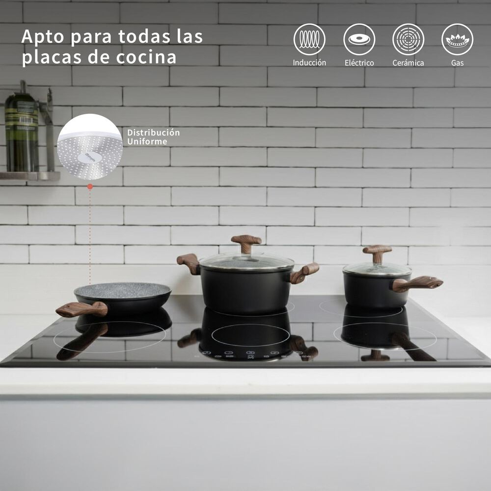 Bater&iacute;a De Cocina Antiadherente Oregon 5 Piezas Simplit image number 4.0