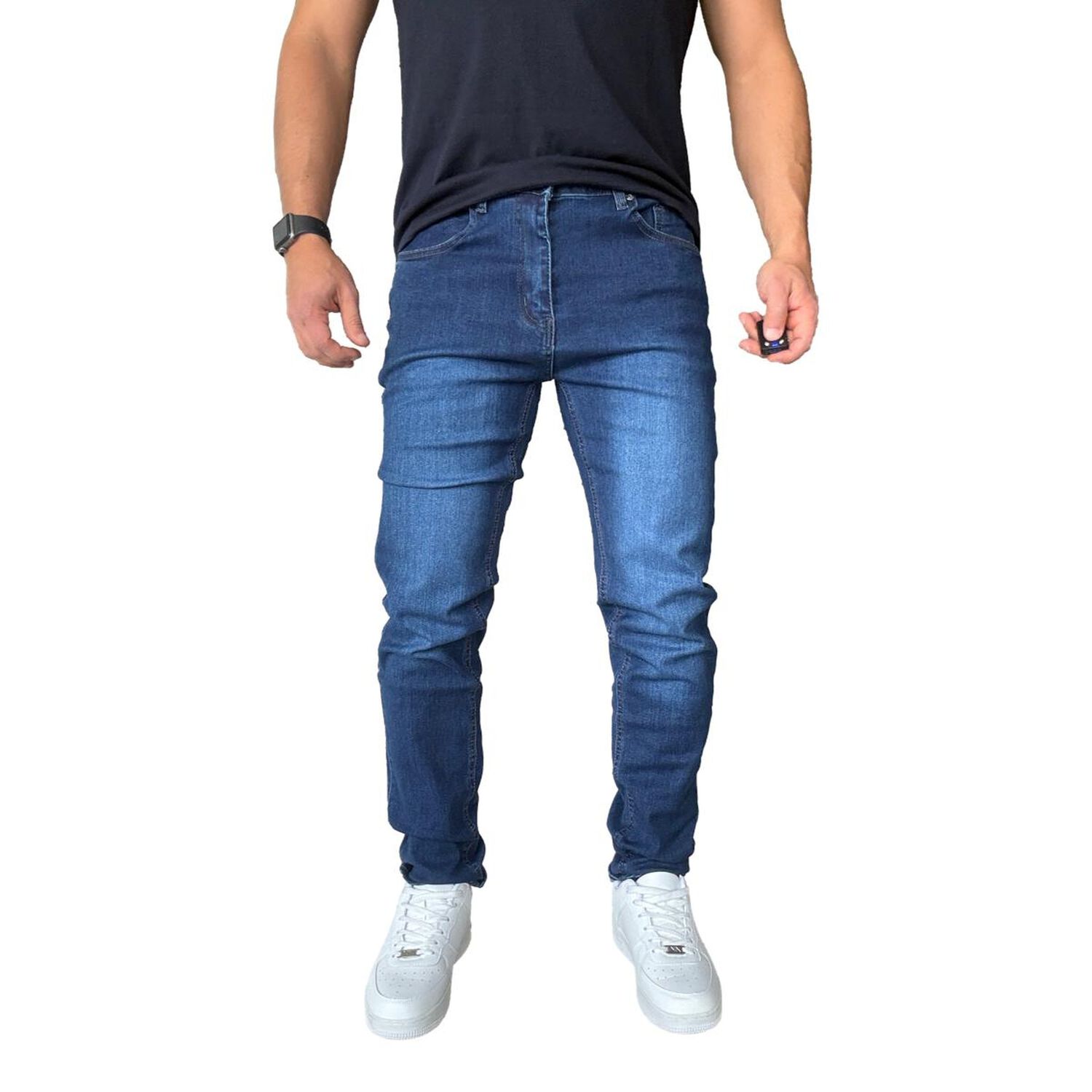 Jeans Elasticados Slim Fit Color Focalizado Semipitillos image number 8.0