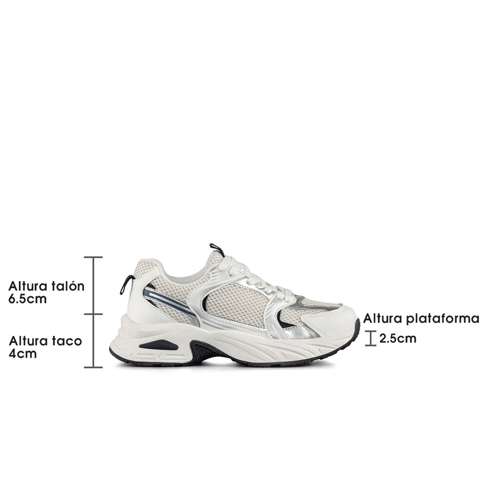 Zapatilla Deportiva De Malla Mujer Plataforma Weide Sl12 image number 7.0