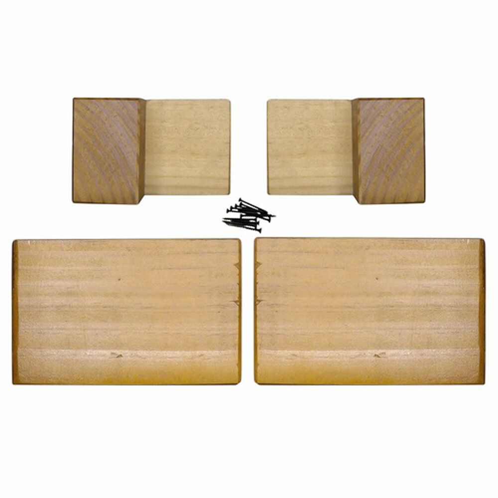 Kit 4 Patas Tipo L - Altura 6.5 Cm (miel) image number 1.0