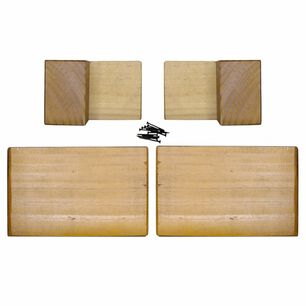 Kit 4 Patas Tipo L - Altura 6.5 Cm (miel)