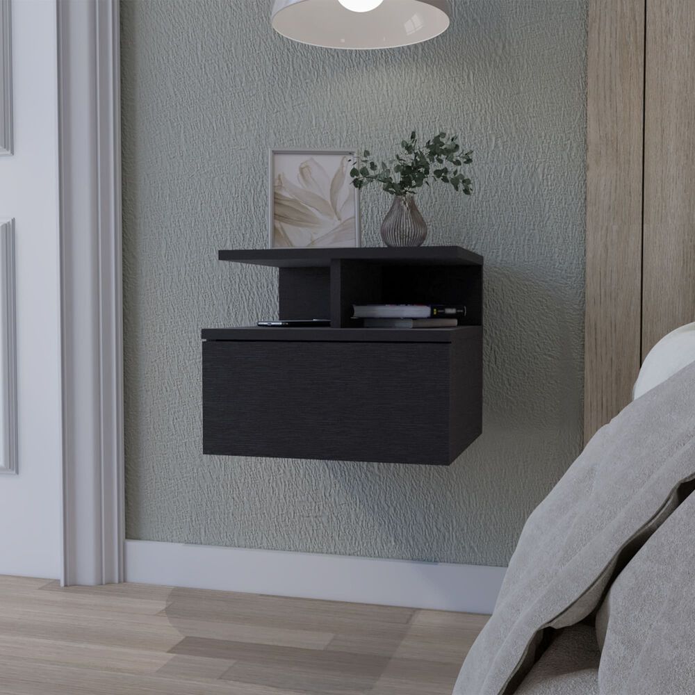 Velador Flotante 1 Caj&oacute;n Fm-007n - Negro image number 4.0