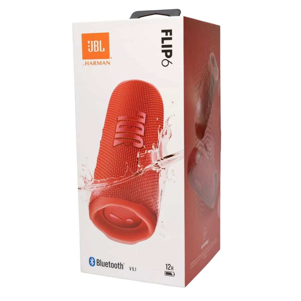 Parlante Portátil Jbl Flip 6 Red Waterproof 12 Hrs image number 6.0