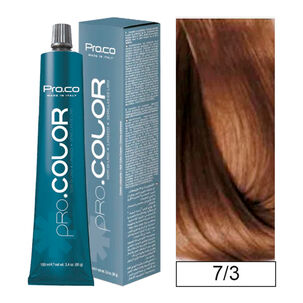 Pro.color - Tintura Permanente 7/3 Rubio Dorado 100ml + Oxidante