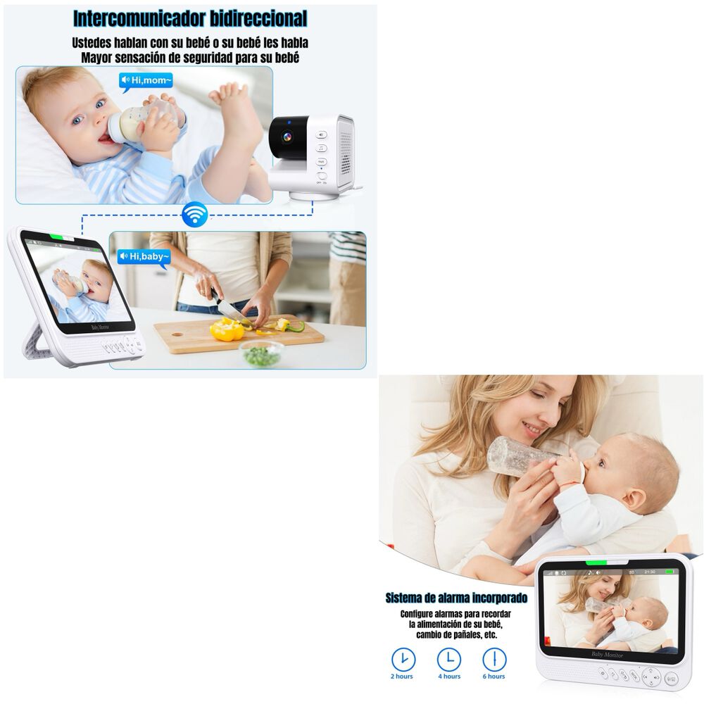 Cámara Monitor Inteligente Premium 7″1080p Abm790 Lubabycas image number 1.0