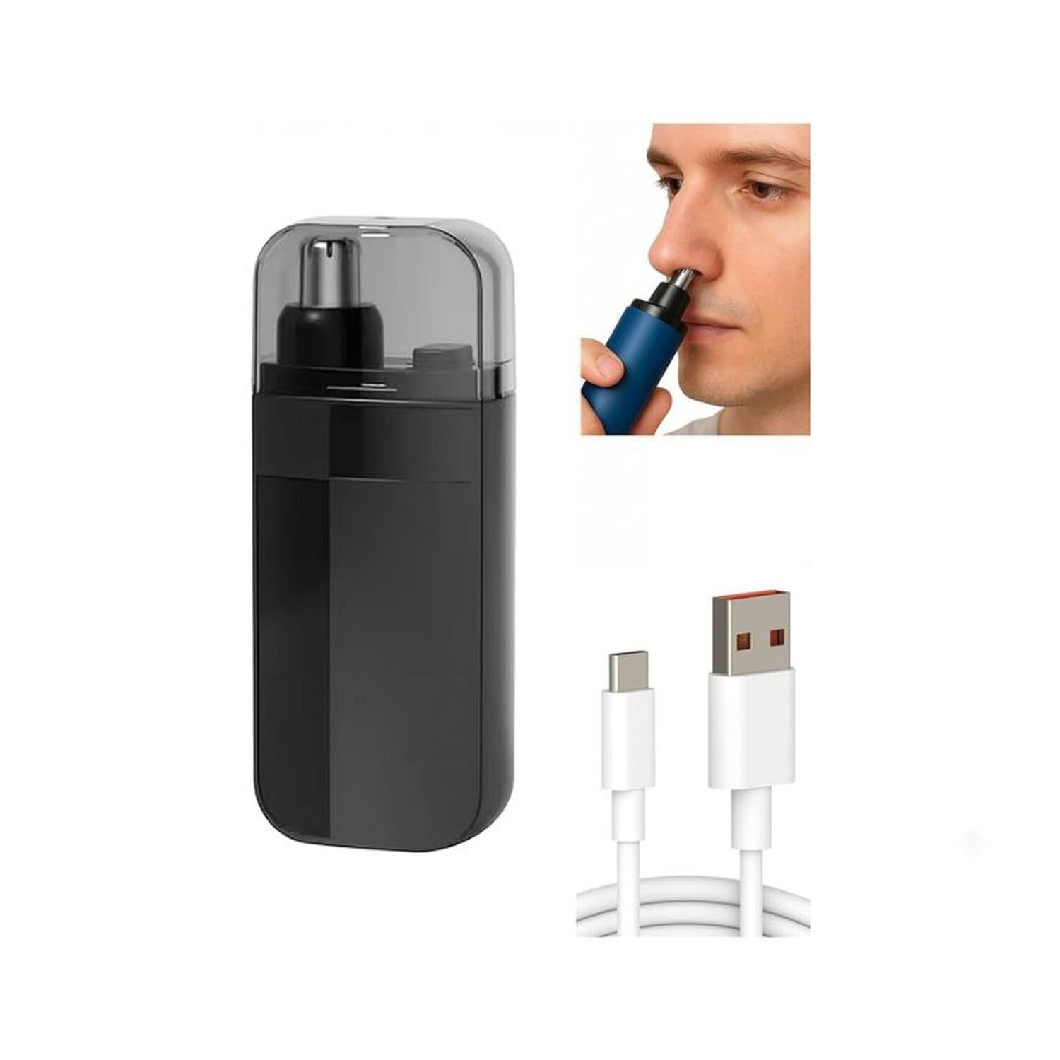 Recortadora De Pelos Nariz Y Oreja Port&aacute;til Recargable Usb image number 2.0