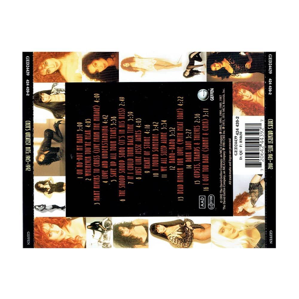 Cher - Greatest Hits 1965-1992 | Cd image number 1.0