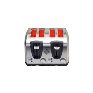 Tostador Eléctrico 4 Rebanadas Acero Color Gris Easytoast Pro Potencia 1450w