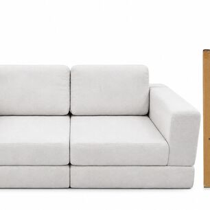 Sof&aacute; Modular 2 Cuerpos En Tela Comprimida 210x100x65cm