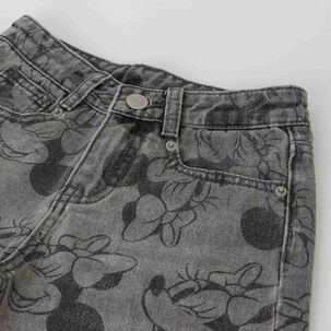 Jeans Ni&ntilde;a Palazzo Full Print Minnie Gris Disney