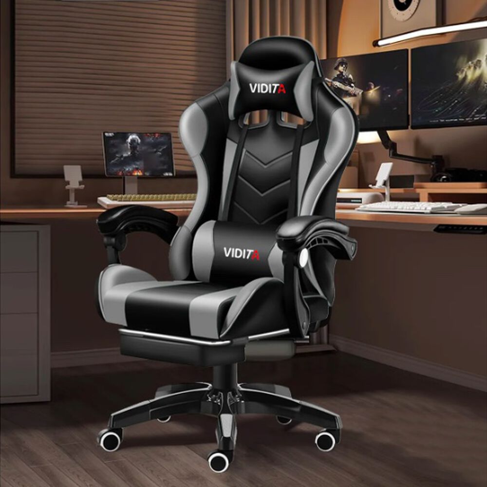 Silla Gamer Ergon&oacute;mica Gris image number 2.0
