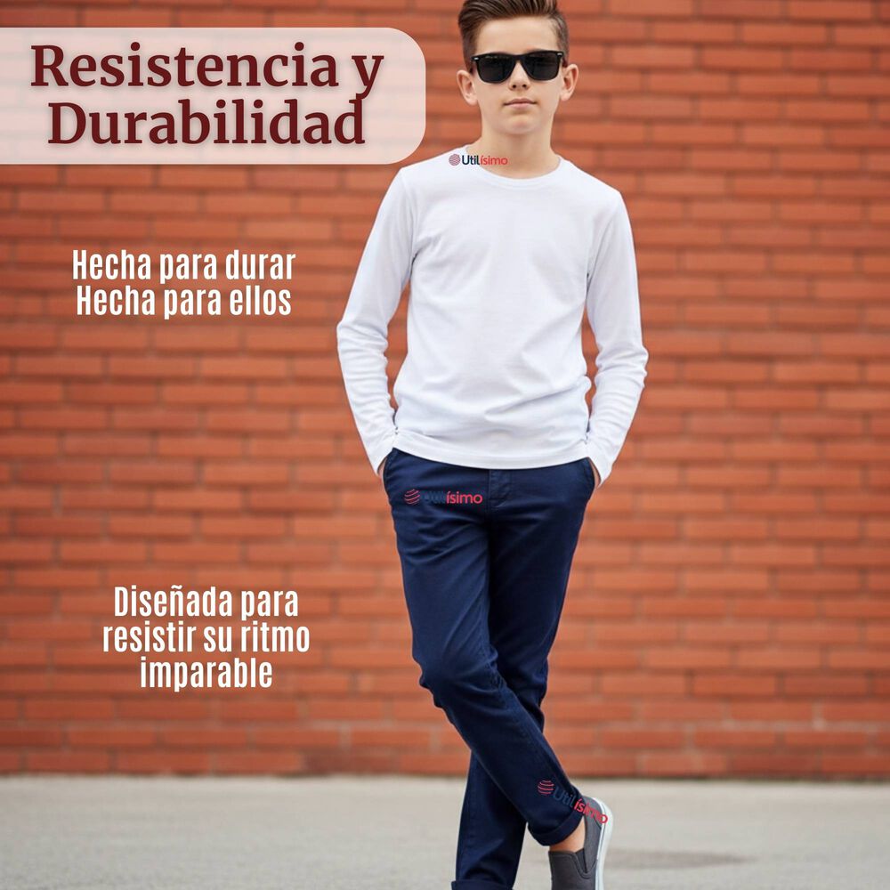 Pack 3 Camisetas Algod&oacute;n Manga Larga Polera Primera Capa Blanco Ni&ntilde;o image number 6.0