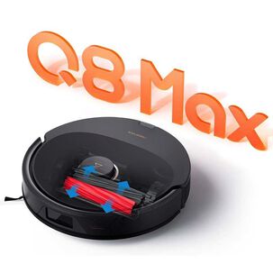 Roborock Robot Aspirador Y Trapeador Q8 Max, Cepillo Duoroll, Succión Fuerte De 5500 Pa, Navegación Lidar, Evitar Obstáculos, Mapeo Multinivel, Perfe